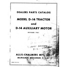 Allis-Chalmers D-14 Parts Manual